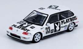 Honda  - Civic  1991 white/black - 1:64 - Inno Models - in64EF9PRT91 - in64EF9PRT91 | The Diecast Company