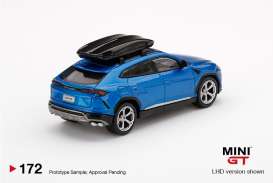 Lamborghini  - Urus blue - 1:64 - Mini GT - 00172-R - MGT00172RHD | The Diecast Company