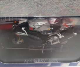 Aprilia  - RSV 1000R silver/black - 1:24 - Magazine Models - 4110103 - mag4110103 | The Diecast Company