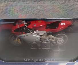 MV Agusta  - 750 F4 silver/red - 1:24 - Magazine Models - 4110102 - mag4110102 | The Diecast Company