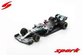 Mercedes Benz Petronas - W11 EQ 2018 silver/turquoise - 1:43 - Spark - s6450 - spas6450 | The Diecast Company
