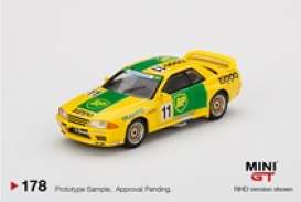 Nissan  - Skyline GT-R yellow/green - 1:64 - Mini GT - 00178-R - MGT00178RHD | The Diecast Company
