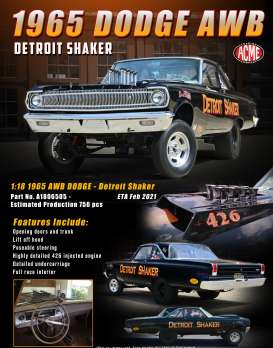 Dodge  - AWB 1965 d - 1:18 - Acme Diecast - 1806505 - acme1806505 | The Diecast Company