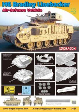 Military Vehicles  - M6 Bradley  - 1:72 - Dragon - 07416 - dra07624 | The Diecast Company