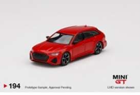 Audi  - RS6 Avant red - 1:64 - Mini GT - 00194-L - MGT00194LHD | The Diecast Company