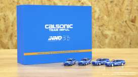 Nissan  - GT-R R32 blue/white - 1:64 - Inno Models - in64-R32-Caset - in64R32caset | The Diecast Company