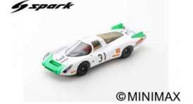 Porsche  - 908 1968 white/green - 1:18 - Spark - 18s517 - spa18s517 | The Diecast Company