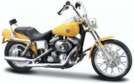 Harley Davidson  - 2001 yellow - 1:18 - Maisto - 19139 - mai19139 | The Diecast Company