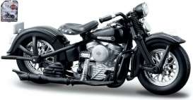 Harley Davidson  - 1948 black - 1:24 - Maisto - 453z - mai453z | The Diecast Company