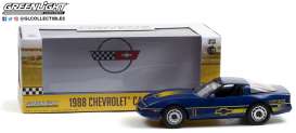 Chevrolet  - Corvette C4 1988 blue/yellow - 1:18 - GreenLight - 13597 - gl13597 | The Diecast Company