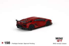 Lamborghini  - Aventador SVJ red  - 1:64 - Mini GT - 00198-L - MGT00198lhd | The Diecast Company