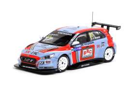 Hyundai  - i30 N TCR 2018 blue/red - 1:64 - Tarmac - T64-031-18WTCR30 - TC-T64-031-18WTCR30 | The Diecast Company