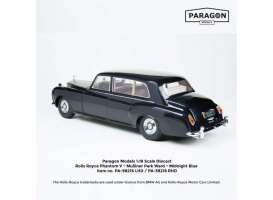 Rolls Royce  - Phantom V MPW Limousine 1964 dark blue - 1:18 - Paragon - 38216R - para38216R | The Diecast Company
