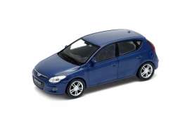 Hyundai  - i30 blue - 1:34 - Welly - 43610 - welly43610b | The Diecast Company