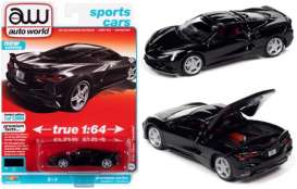 Chevrolet  - Corvette 2020 black - 1:64 - Auto World - SP065A - AWSP065A | The Diecast Company