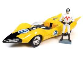 Speed Racer  - Shooting Star yellow/white/red - 1:18 - Auto World - AWSS125 - AWSS125 | The Diecast Company