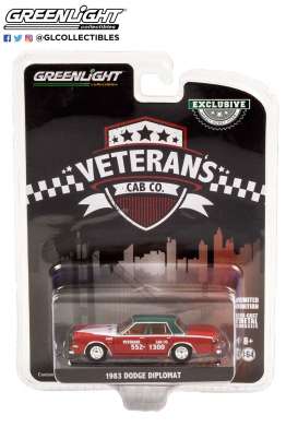 Dodge  - Diplomat 1983 red/black - 1:64 - GreenLight - 30283 - gl30283 | The Diecast Company