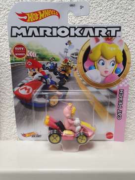 Mario Kart  - Cat Peach, Standard Kart 2021  - 1:64 - Hotwheels - GRN13 - hwmvGRN13 | The Diecast Company