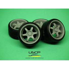Rims & tires Accessoires - 1:24 - USCP - 24W108 | The Diecast Company