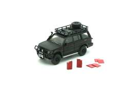 Mitsubishi  - Pajero 2nd gen. *Jungle Pack* 1996 matt black - 1:64 - BM Creations - 64B0043 - BM64B0043 | The Diecast Company