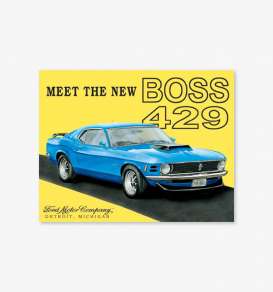 Tac Signs  - Mustang yellow/blue - Tac Signs - D703 - tacD703 | The Diecast Company