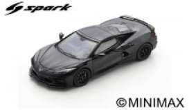 Chevrolet  - Corvette C8 2019 black - 1:43 - Spark - s5061 - spas5061 | The Diecast Company