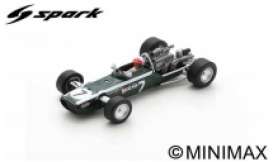 Cooper  - T86B 1968 black/white - 1:43 - Spark - S6982 - spaS6982 | The Diecast Company