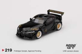 Toyota  - GR Supra  black - 1:64 - Mini GT - 00219-L - MGT00219lhd | The Diecast Company