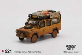 Land Rover  - Defender 110 1989 yellow - 1:64 - Mini GT - 00221-R - MGT00221rhd | The Diecast Company