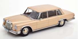 Mercedes Benz  - 600 SWB 1963 light gold/chrome - 1:18 - KK - Scale - 180603 - kkdc180603 | The Diecast Company