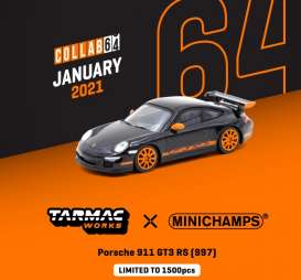 Porsche  - 911 GT3 RS black - 1:64 - Tarmac - T64MC-001-BK - TC-T64MC001BK | The Diecast Company