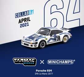 Porsche  - 934 blue/white - 1:64 - Tarmac - T64MC-003-BUR - TC-T64MC003BUR | The Diecast Company