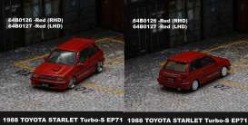 Toyota  - Starlet Turbo-S (EP-71) 1988 red - 1:64 - BM Creations - 64B0126 - BM64B0126rhd | The Diecast Company