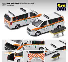 Mercedes Benz  - Vito white/orange - 1:64 - Era - MB20VITSP43 - EraMB20VITSP43 | The Diecast Company