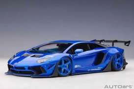 Lamborghini  - Aventador blue - 1:18 - AutoArt - 79183 - autoart79183 | The Diecast Company