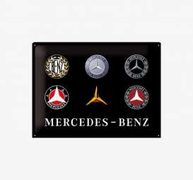 Tac Signs 3D  - Mercedes black/white/red - Tac Signs - NA23251 - tac3D23251 | The Diecast Company