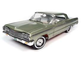 Chevrolet  - Impala 1964 green - 1:18 - Auto World - AMM1264 - AMM1264 | The Diecast Company