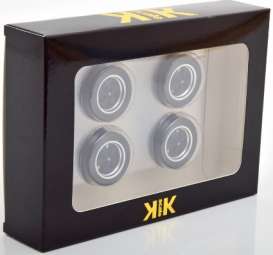 Wheels & tires  - black/chrome - 1:18 - KK - Scale - acc010 - kkdcacc010 | The Diecast Company