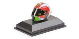 Helmet  - 2018 white/red/green - 1:8 - Minichamps - 399180086 - mc399180086 | The Diecast Company