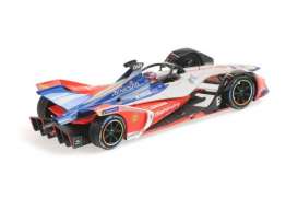 Mahindra  - 2018 orange/white/blue - 1:43 - Minichamps - 414180064 - mc414180064 | The Diecast Company