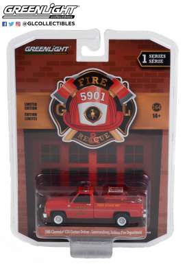 Chevrolet  - C20 1963 red - 1:64 - GreenLight - 67010A - gl67010A | The Diecast Company