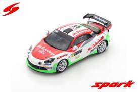 Alpine  - A110 2021 white/red/green - 1:43 - Spark - s6579 - spas6579 | The Diecast Company