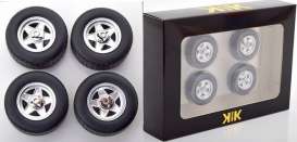 Wheels & tires  - black - 1:18 - KK - Scale - acc008 - kkdcacc008 | The Diecast Company