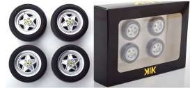 Wheels & tires  - black - 1:18 - KK - Scale - acc007 - kkdcacc007 | The Diecast Company