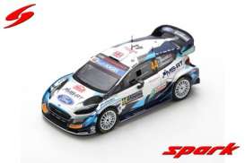 Ford  - Fiesta 2021 white/blue/black - 1:43 - Spark - s6587 - spas6587 | The Diecast Company