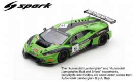 Lamborghini  - Huracan GT3 2016 green/black - 1:43 - Spark - sb285 - spasb285 | The Diecast Company
