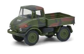 Mercedes Benz Unimog - U406 green camouflage - 1:87 - Schuco - 26588 - schuco26589 | The Diecast Company