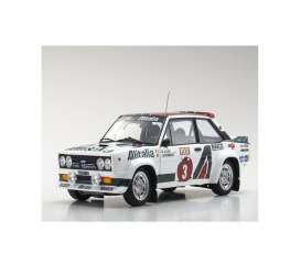 Fiat  - 131 Abarth 1978 white/green/red - 1:18 - Kyosho - 8376E - kyo8376E | The Diecast Company