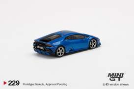 Lamborghini  - Huracan 2020 blue - 1:64 - Mini GT - 00229-R - MGT00229Rhd | The Diecast Company