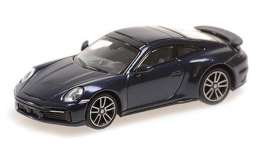 Porsche  - 911 (992) Turbo S 2020 blue metallic - 1:87 - Minichamps - 870069074 - mc870069074 | The Diecast Company